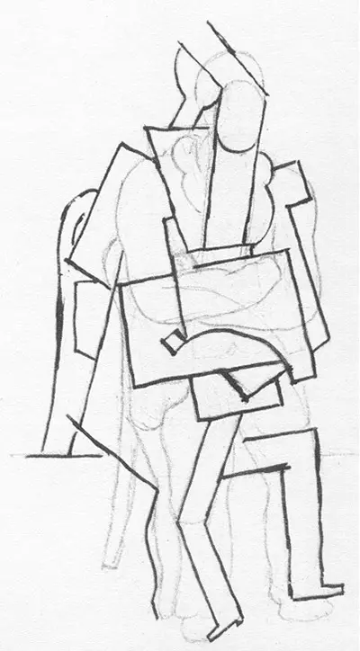 Seated Man with his Arms Crossed Pablo Picasso